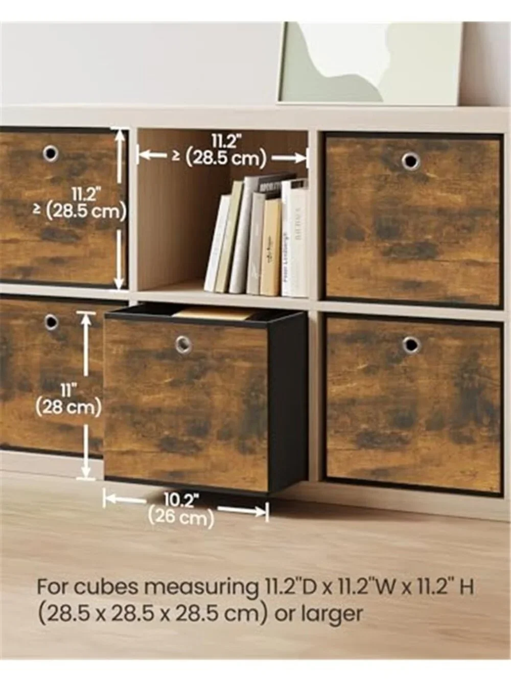 Storage Cubes Foldable Fabric Storage Bins Set of 6